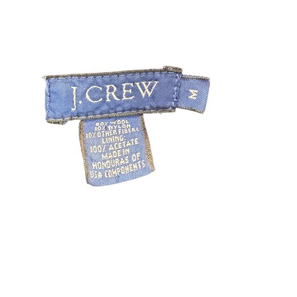 J.Crew Black Wool Blend Zip Front Jacket Classic Utility Style women’s M - Picture 5 of 6